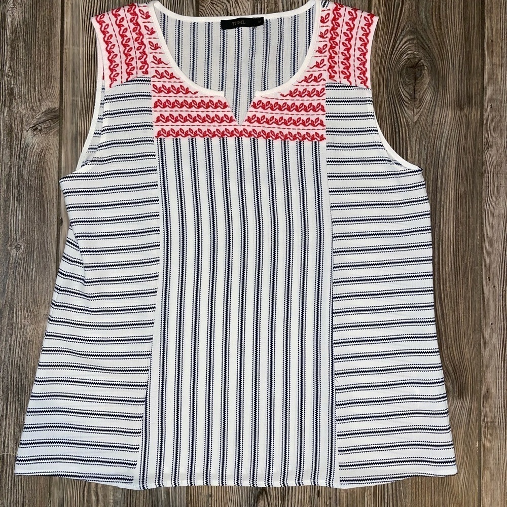 THML Embroidered Sleeveless Blouse
